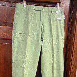 Brooks Brothers 1818 Fitzgerald 100% Cotton Light Green Pants W36/L34